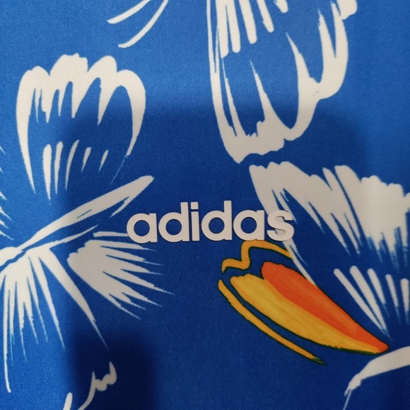 Adidas X Farm Rio Women's Blue Butterflies Dress Size L Excellent Condition - Picture 5 of 6